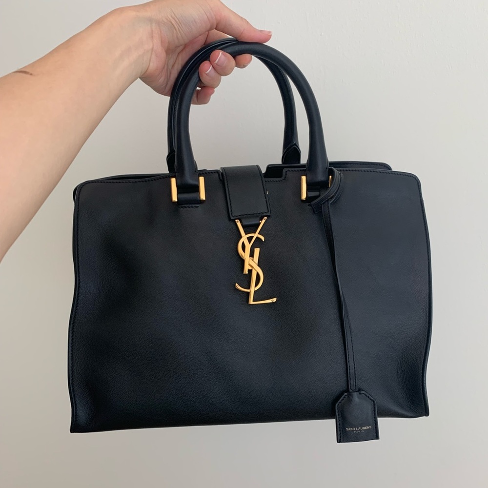 YSL Monogram cabas bag calfskin no strap